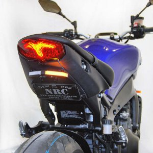 Yamaha MT-09 Fender Eliminator - New Rage Cycles - Standard License Plate Bracket - Black - `21-`27